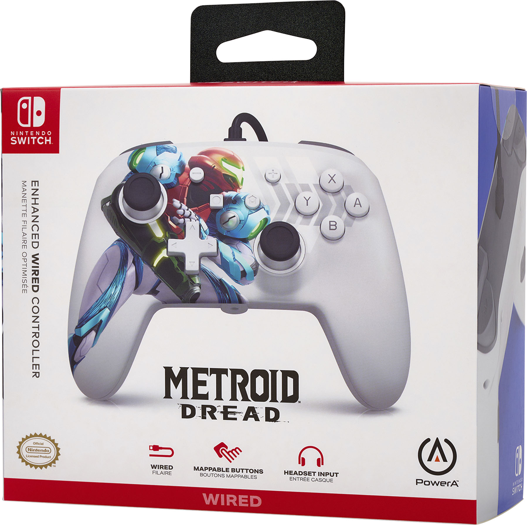 PowerA Enhanced Wired Controller for Nintendo Switch - Metroid Dread