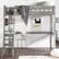 Alt View 11. Walker Edison - Loft Bunk Solid Wood Twin-Size Bed - Grey.