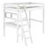 Angle. Walker Edison - Loft Bunk Solid Wood Twin-Size Bed - White.