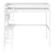 Front. Walker Edison - Loft Bunk Solid Wood Twin-Size Bed - White.