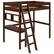 Angle. Walker Edison - Loft Bunk Solid Wood Twin-Size Bed - Walnut.