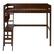 Front. Walker Edison - Loft Bunk Solid Wood Twin-Size Bed - Walnut.