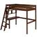 Left. Walker Edison - Loft Bunk Solid Wood Twin-Size Bed - Walnut.