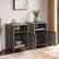 Alt View 12. Walker Edison - 2-Piece Farmhouse Grooved-Door Side Table Set - Grey Wash.
