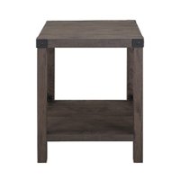 Walker Edison - Rustic Side Table - Sable - Front_Zoom