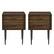 Front. Walker Edison - 2-Piece Mid-Century 2-Drawer Side Table Set - Dark Walnut.