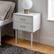 Alt View 12. Walker Edison - 2-Piece Mid-Century 2-Drawer Side Table Set - White.