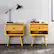 Alt View 13. Walker Edison - Mid Century Open Cubby Nightstand set of 2 - Light Oak.