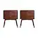 Front. Walker Edison - Mid Century 2-Drawer Nightstand set of 2 - Walnut.