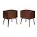 Left. Walker Edison - Mid Century 2-Drawer Nightstand set of 2 - Walnut.