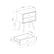 Alt View 13. Walker Edison - Mid Century 2-Drawer Nightstand set of 2 - Light Oak.
