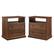 Left. Walker Edison - 2-Piece Classic Open Cubby Side Table Set - Dark Walnut.