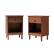 Angle. Walker Edison - Classic Wood 1-Drawer Nightstand set of 2 - Walnut.