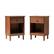 Front. Walker Edison - Classic Wood 1-Drawer Nightstand set of 2 - Walnut.