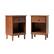 Left. Walker Edison - Classic Wood 1-Drawer Nightstand set of 2 - Walnut.