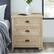 Alt View 11. Walker Edison - 2-Piece Farmhouse Framed-Drawer Nightstand Set - White Oak.