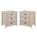 Left. Walker Edison - 2-Piece Farmhouse Framed-Drawer Nightstand Set - White Oak.