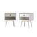 Angle. Walker Edison - Mid Century Open Cubby Nightstand set of 2 - White.