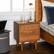 Alt View 11. Walker Edison - Mid Century Solid Wood Nightstand set of 2 - Caramel.