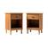 Front. Walker Edison - Classic Wood 1-Drawer Nightstand set of 2 - Caramel.
