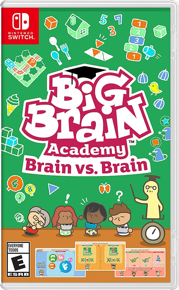 Front. Nintendo - Big Brain Academy: Brain vs. Brain.