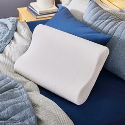 Sleep Innovations - Contour Memory Foam Standard Pillow - White - Front_Zoom