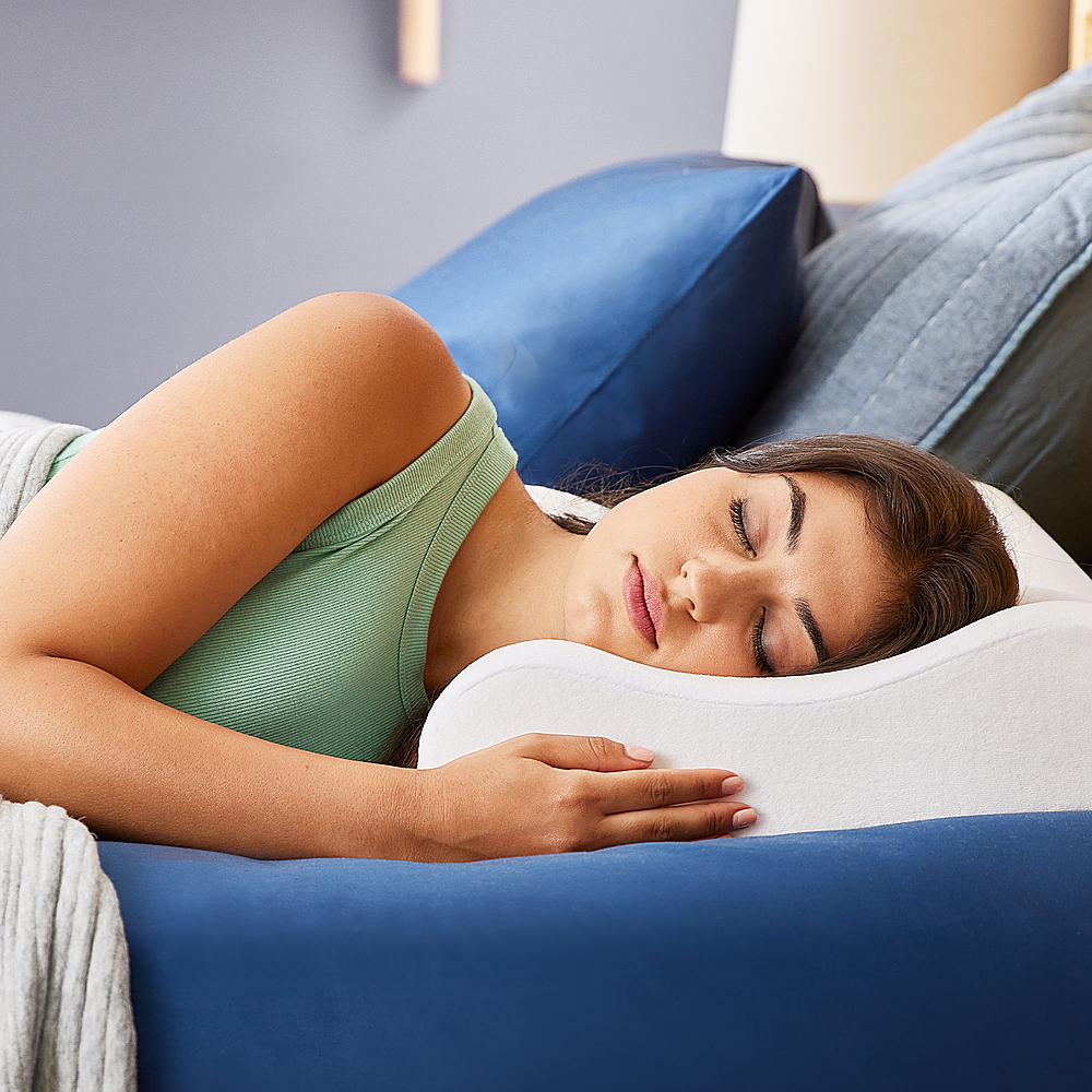 Sleep Innovations Contour Memory Foam Standard Pillow White  F-PIL-10545-CP-WHT - Best Buy