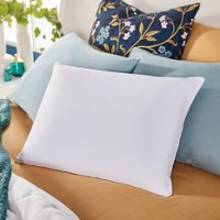 Sleep Innovations - Reversible Cooling Gel Memory Foam & Memory Foam Standard Pillow - White - Front_Zoom