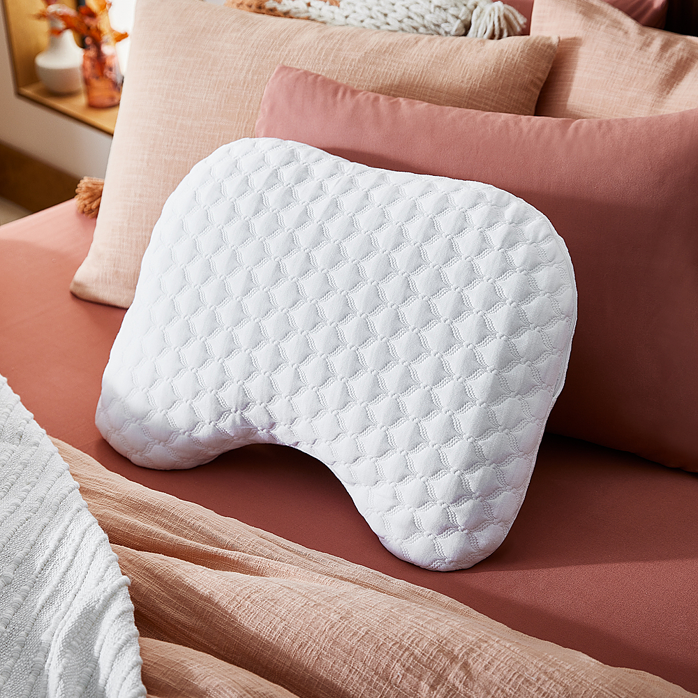 Sleep Innovations Versacurve Multi-Position Gel Memory Foam Pillow White  G-PIL-02590-CC-WHT - Best Buy