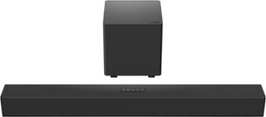 VIZIO - 2.1 Home Theater Sound Bar with Wireless Subwoofer and DTS Virtual:X - Black - Front_Zoom