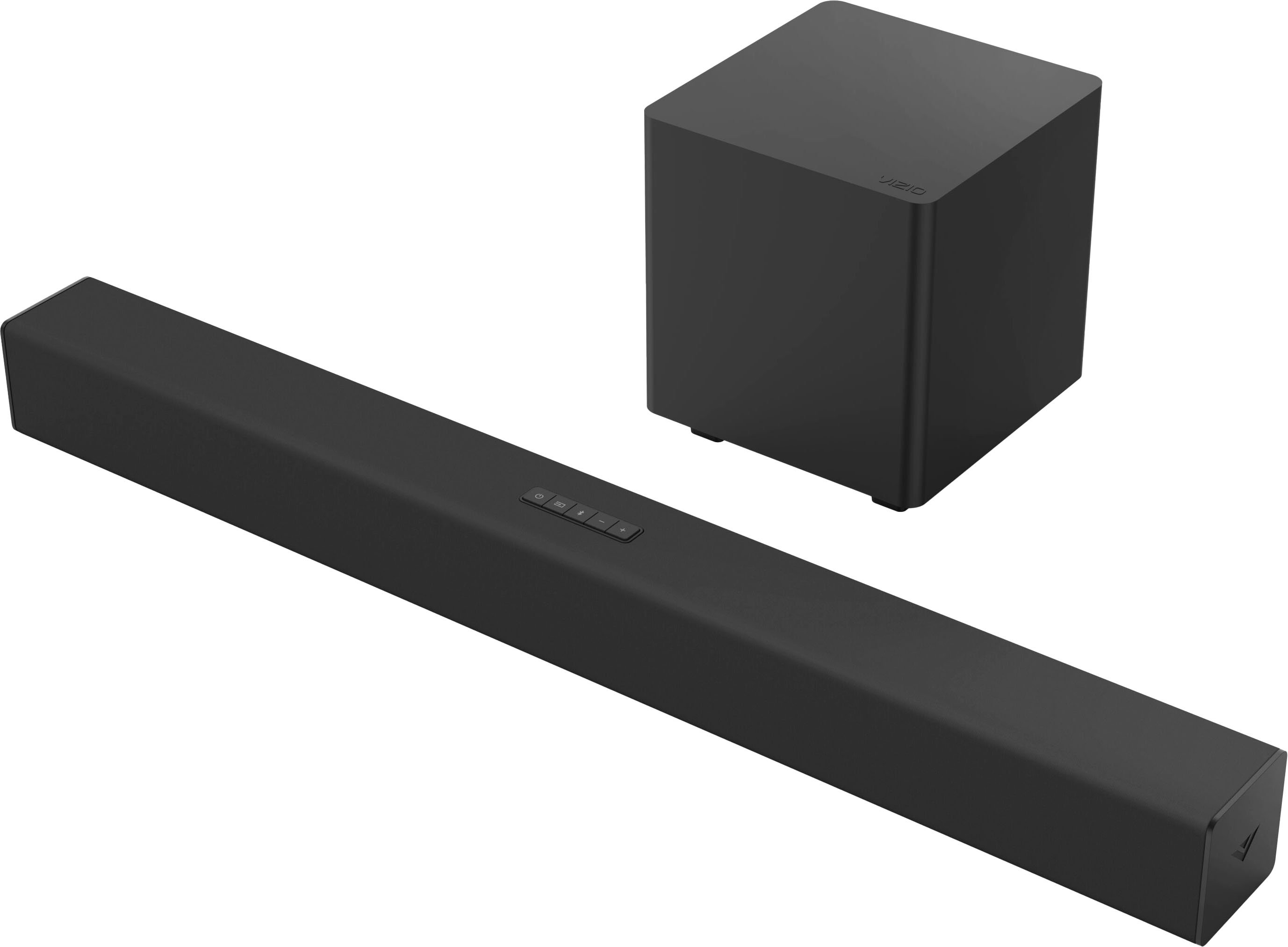 Angle View: VIZIO 2.1 Home Theater Sound Bar with DTS Virtual:X, Wireless Subwoofer SB3221n-J6