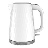 Black+Decker - Honeycomb Collection 1.7L Cordless Electric Kettle - white - Angle_Zoom