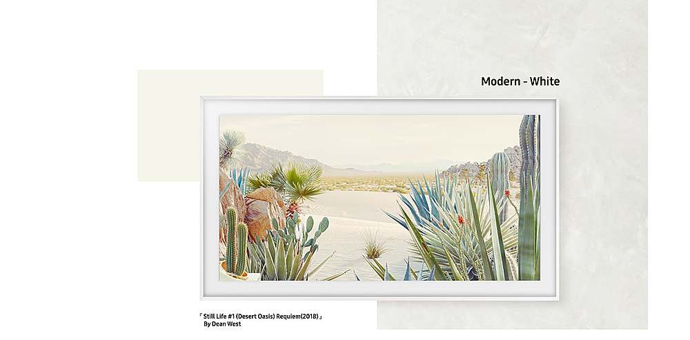 Alt View 19. Samsung - 43” The Frame Customizable Bezel - Modern Beige.