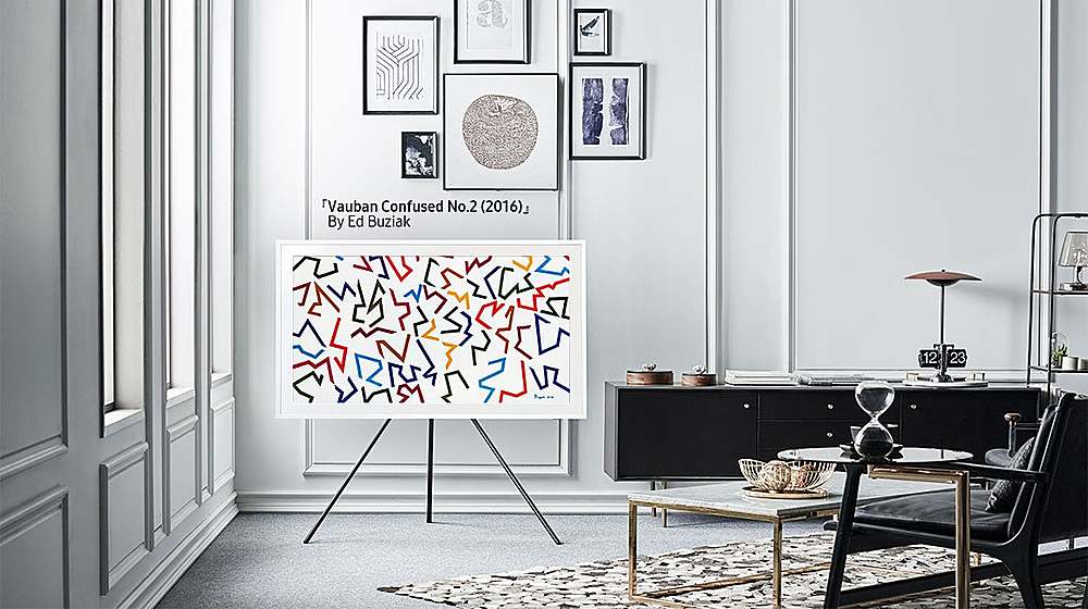 Alt View 21. Samsung - 55” The Frame Customizable Bezel - Modern Beige.