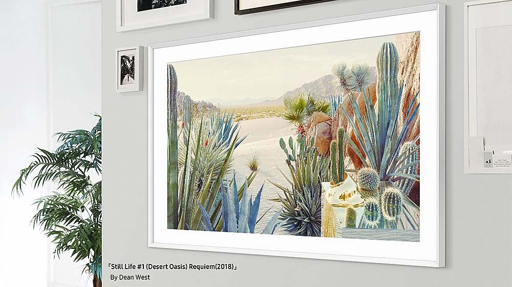 Alt View 19. Samsung - 65” The Frame Customizable Bezel - Modern Beige.