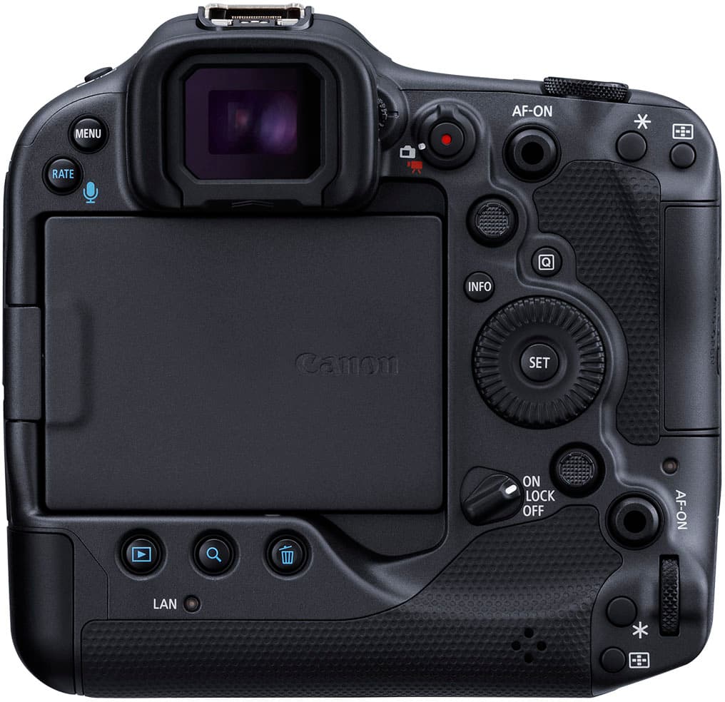 Back. Canon - EOS R3 Mirrorless Camera (Body Only) - Black.