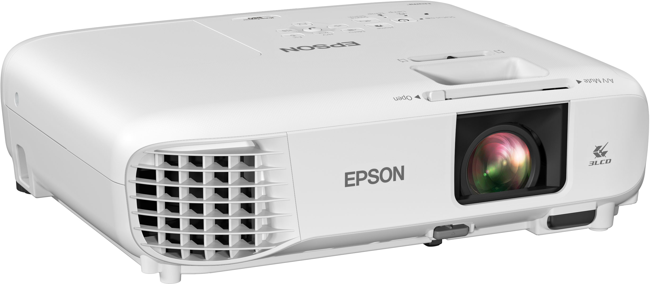 Angle View: Epson - Home Cinema 880 1080p 3LCD Projector - Certified Refurbished - White