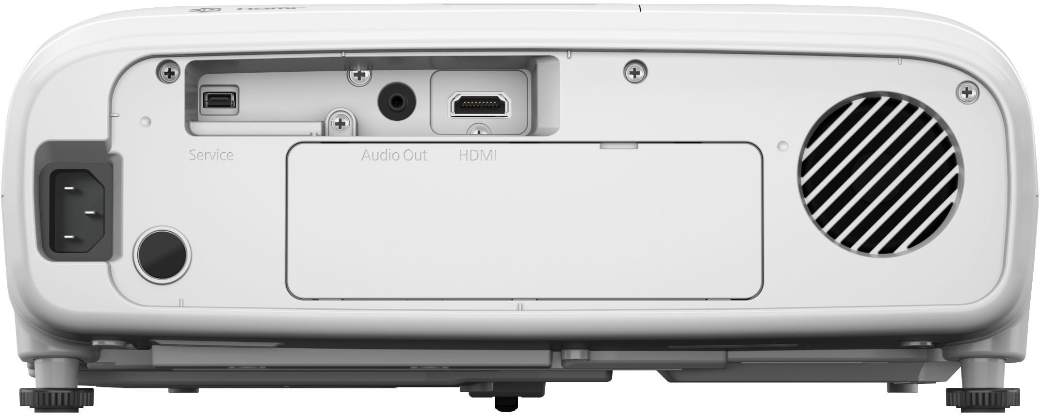 Back View: Epson - EcoTank Pro ET-5880 Wireless All-In-One Inkjet Printer with PCL Support