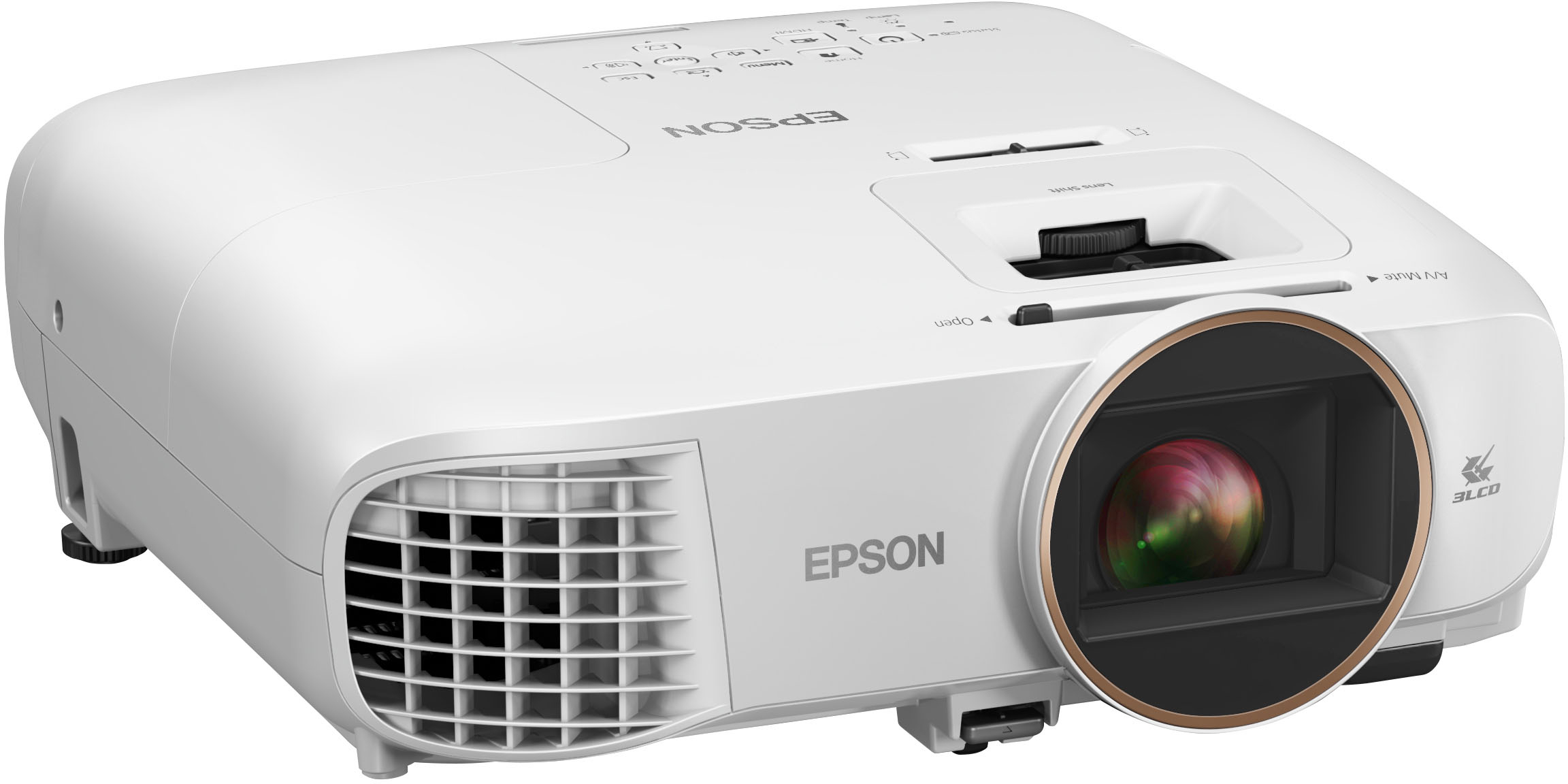 Angle View: Epson - Home Cinema 2250 1080p 3LCD Projector with Android TV - Certified Refurbished - White