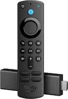 Amazon - Fire TV Stick 4K with Alexa Voice Remote, Dolby Vision, HD Streaming Media Player (includes TV controls) - Black - Front_Zoom