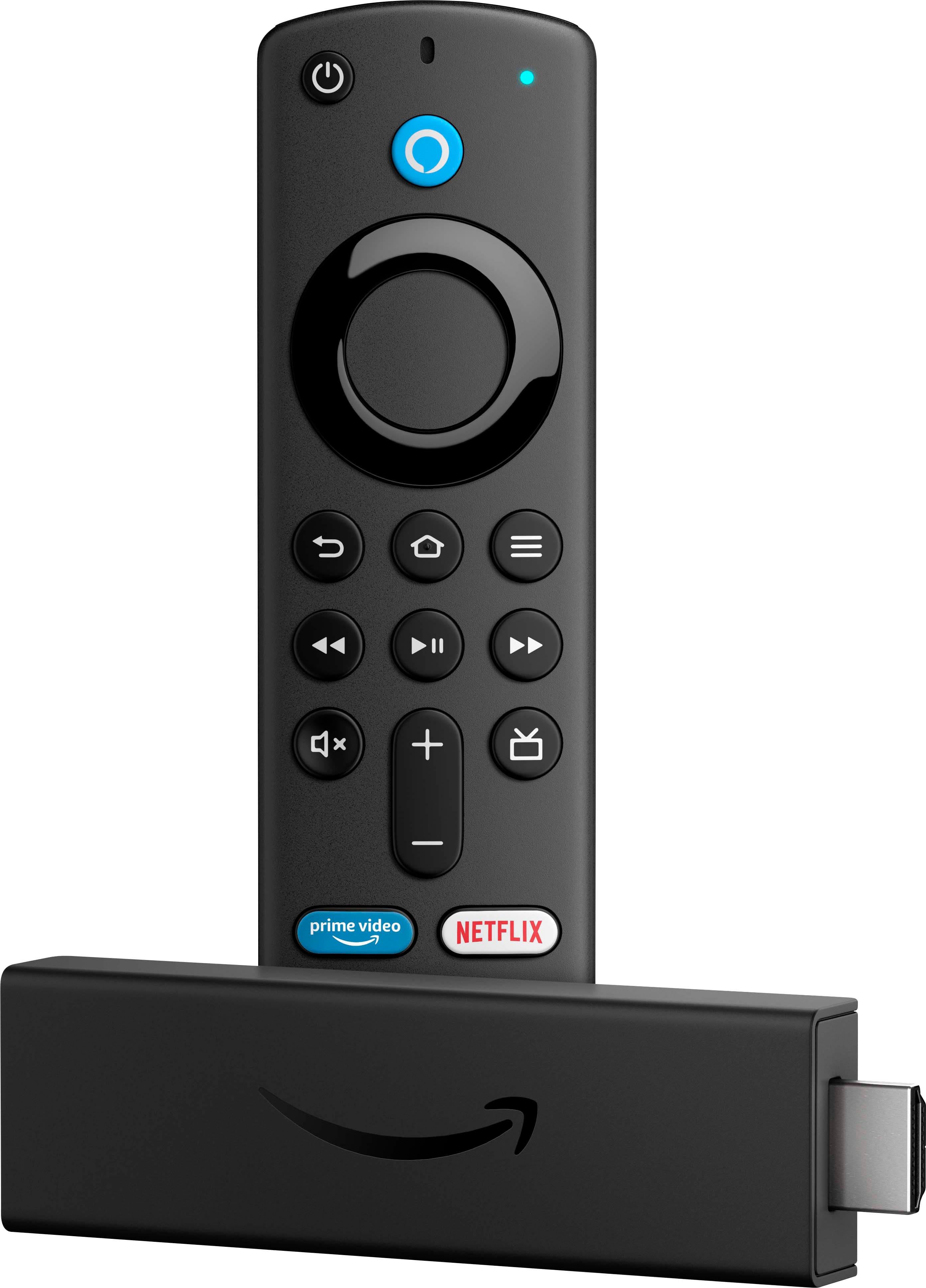 Alt View 11. Amazon - Fire TV Stick 4K with Alexa Voice Remote, Dolby Vision, HD Streaming Media Player (includes TV controls) - Black.