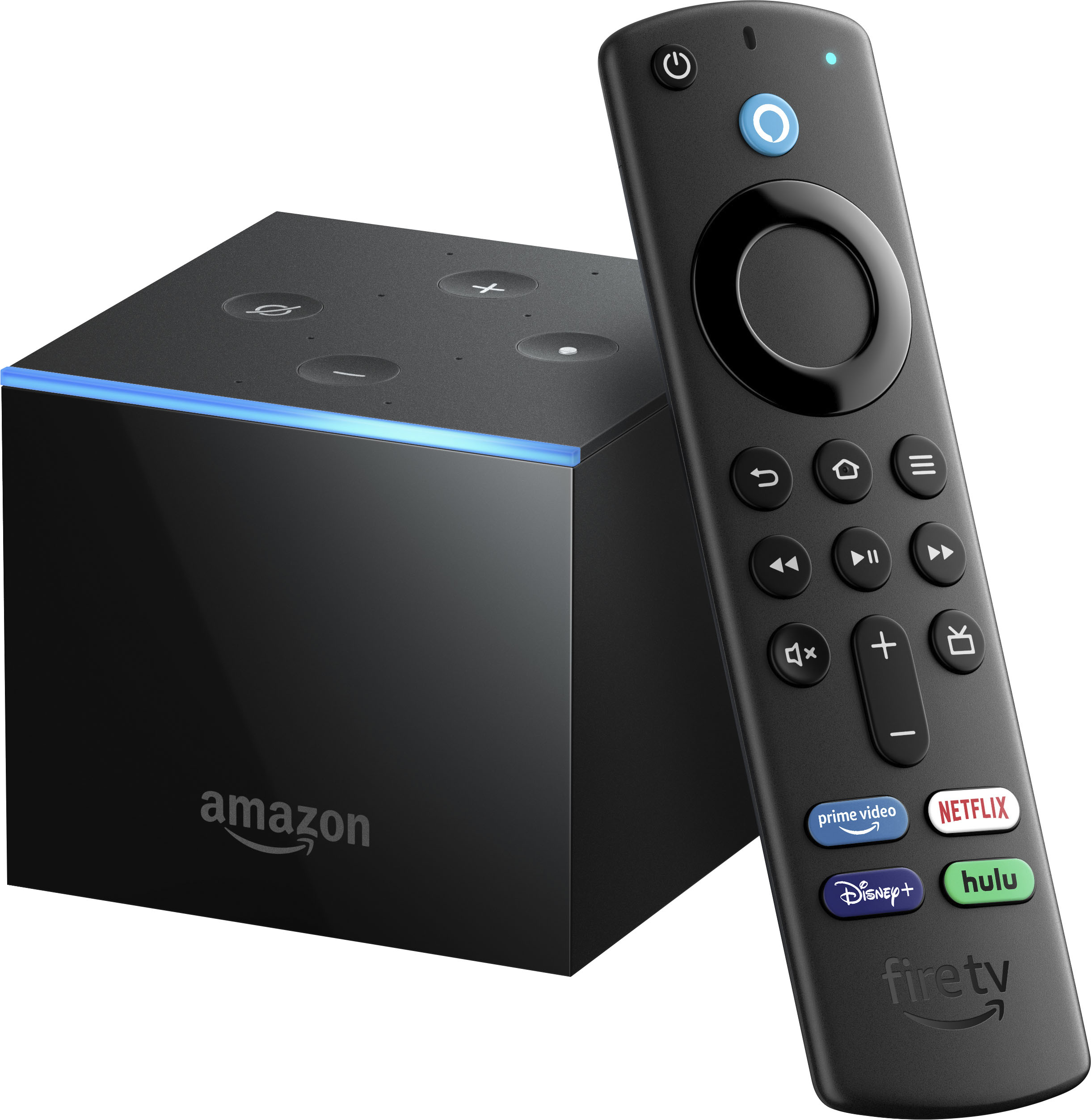 Amazon Fire TV Cube 2nd Gen Streaming Media Player with Voice Remote  (includes TV controls) | HD streaming device Black B08XMDNVX6 - Best Buy