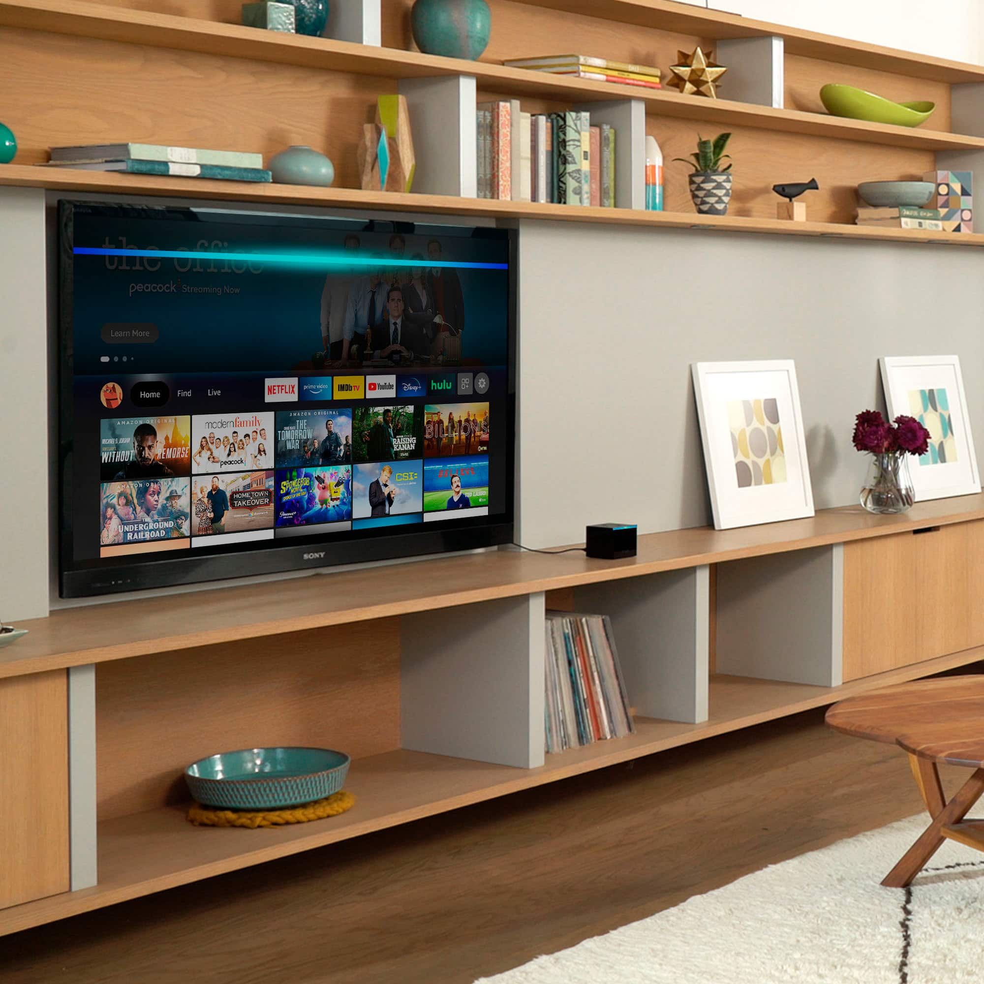 Alt View 14. Amazon - Fire TV Cube 2nd Gen Streaming Media Player with Voice Remote (includes TV controls) | HD streaming device - Black.