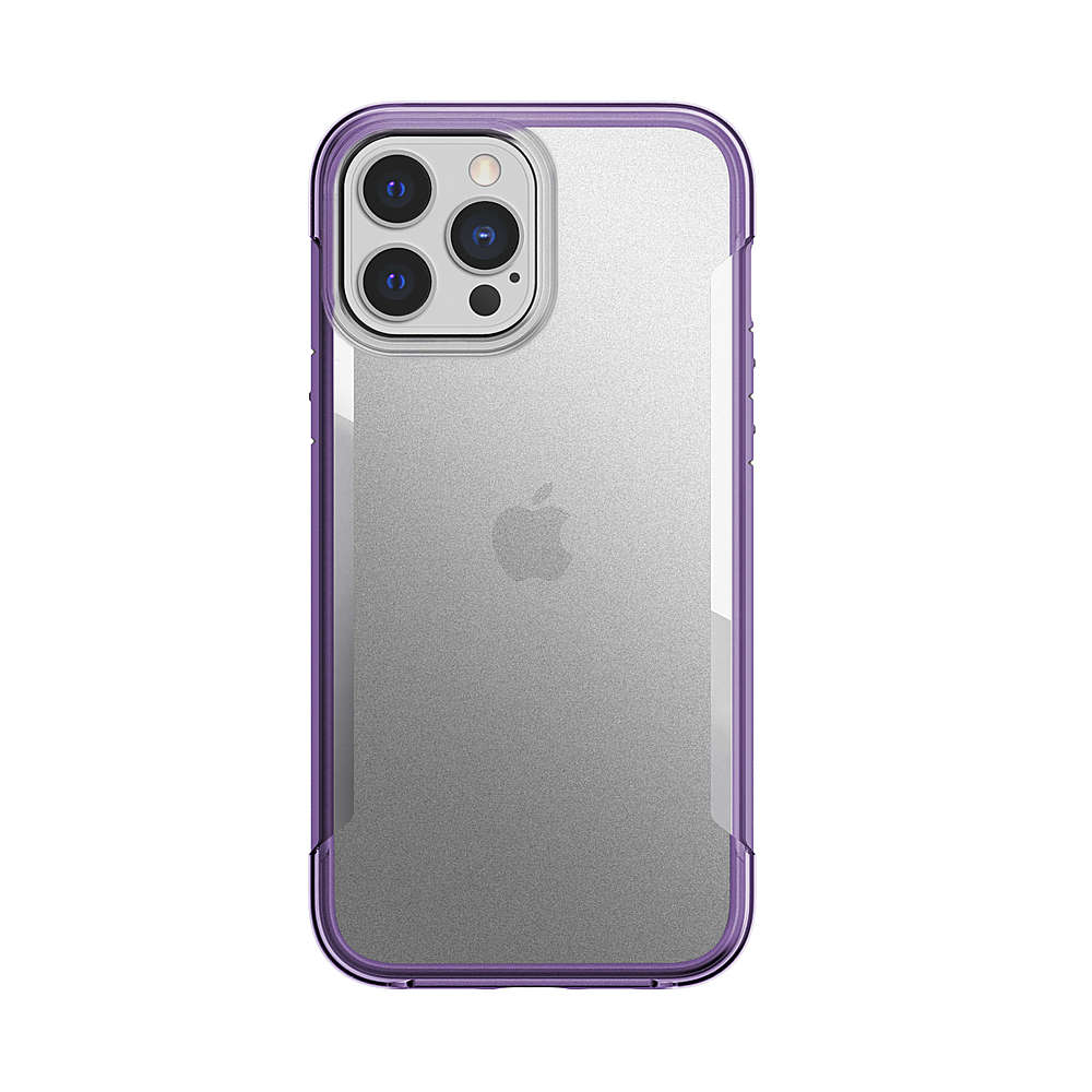Raptic - Terrain for iPhone 13 Pro Max & iPhone 12 Pro Max - Purple/Clear