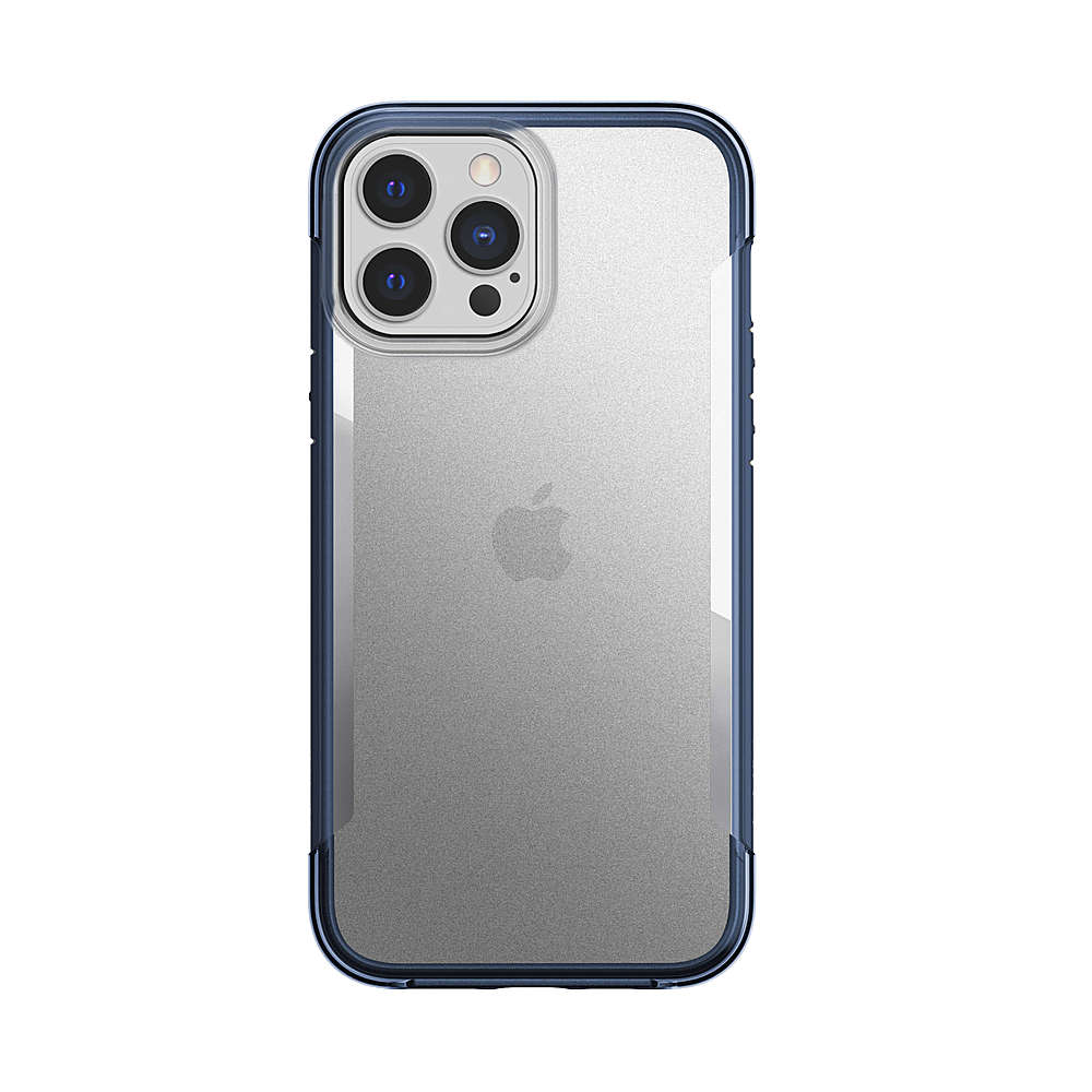 Raptic - Terrain for iPhone 13 Pro Max & iPhone 12 Pro Max - Blue/Clear