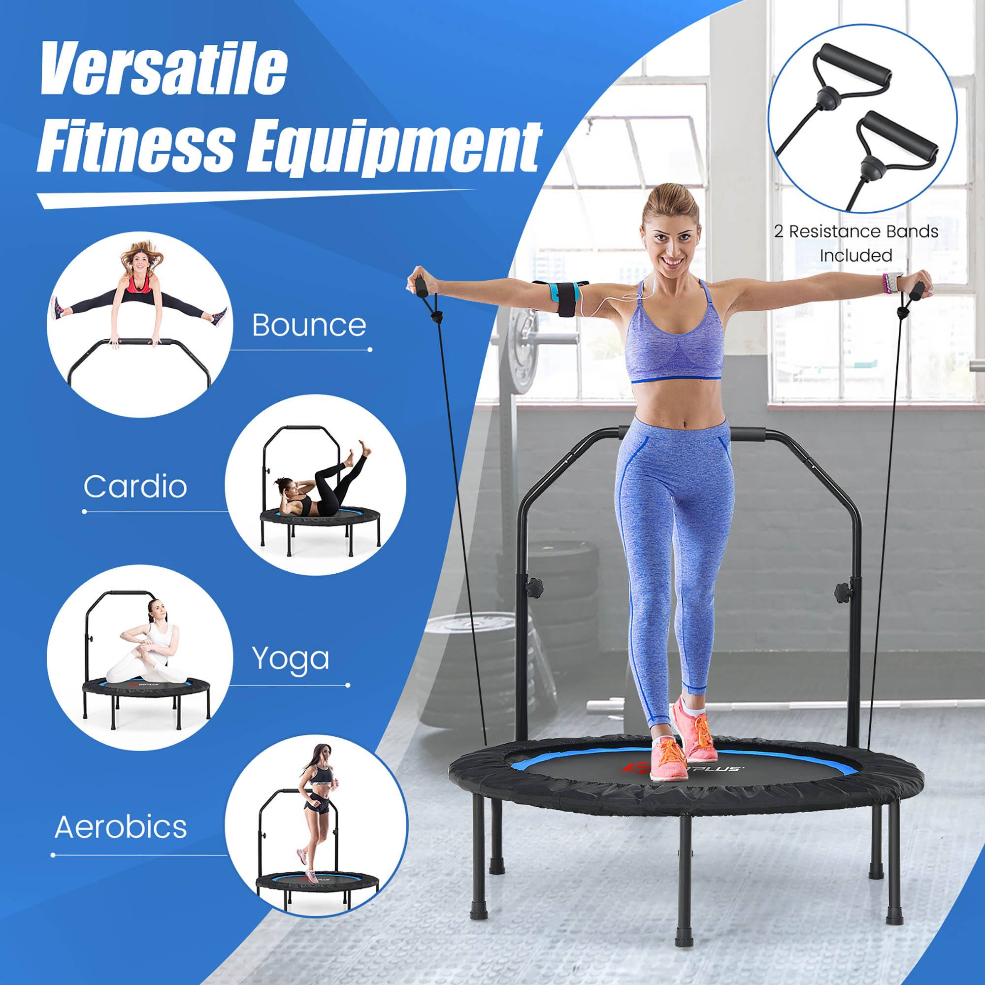 Versatile Fitness Equipment

- Bounce
- Cardio
- Yoga
- Aerobics

2 Resistance Bands Included