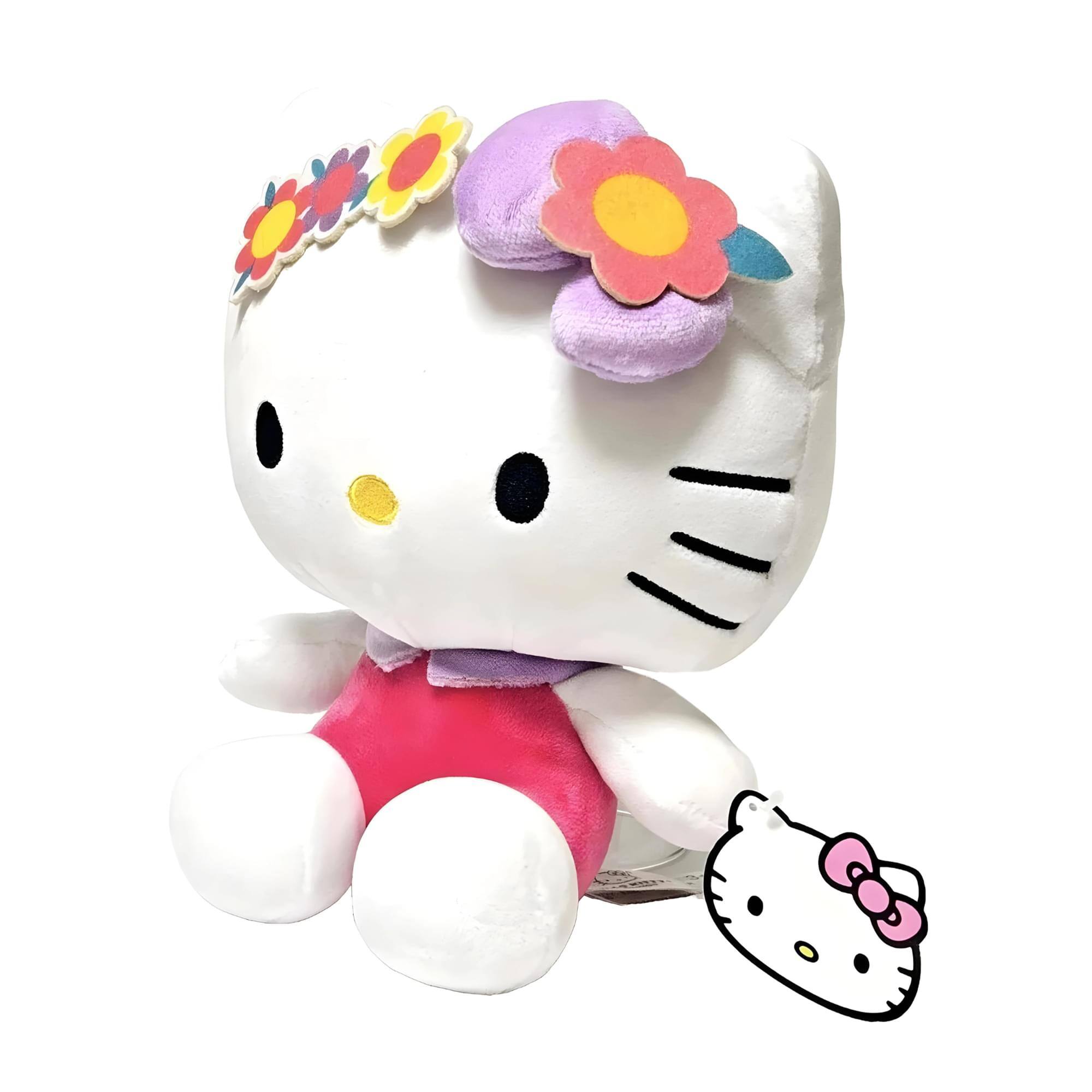 Alt View 10. Hello Kitty - Sanrio Hello Kitty With Flower Headband 8.5 Inch Plush - Pink.