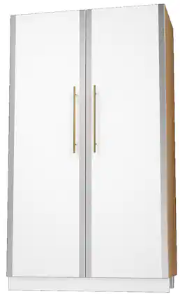 Front. AGA - AGA 36" Pantry Cabinet - Oak - White - White.