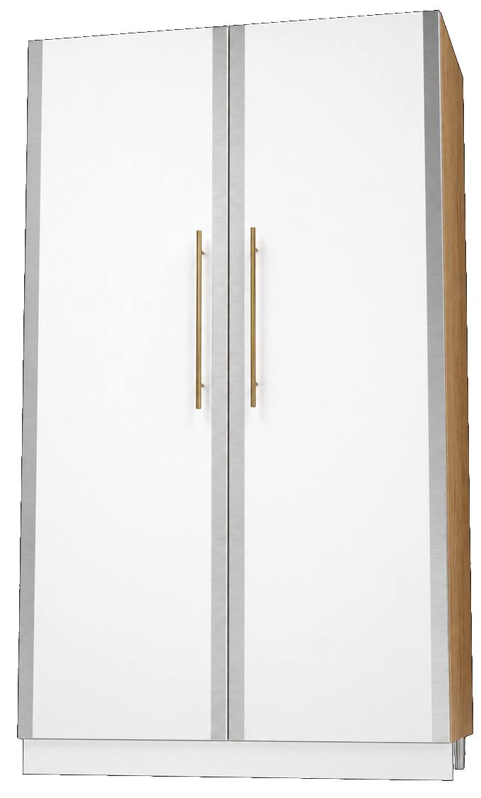 Front. AGA - AGA 36" Pantry Cabinet - Oak - White - White.