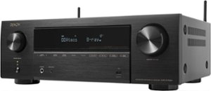 Denon - AVR-X1700H (80W X 7) 7.2-Ch. with HEOS and Dolby Atmos 8K Ultra HD HDR Compatible AV Home Theater Receiver with Alexa - Black - Front_Zoom